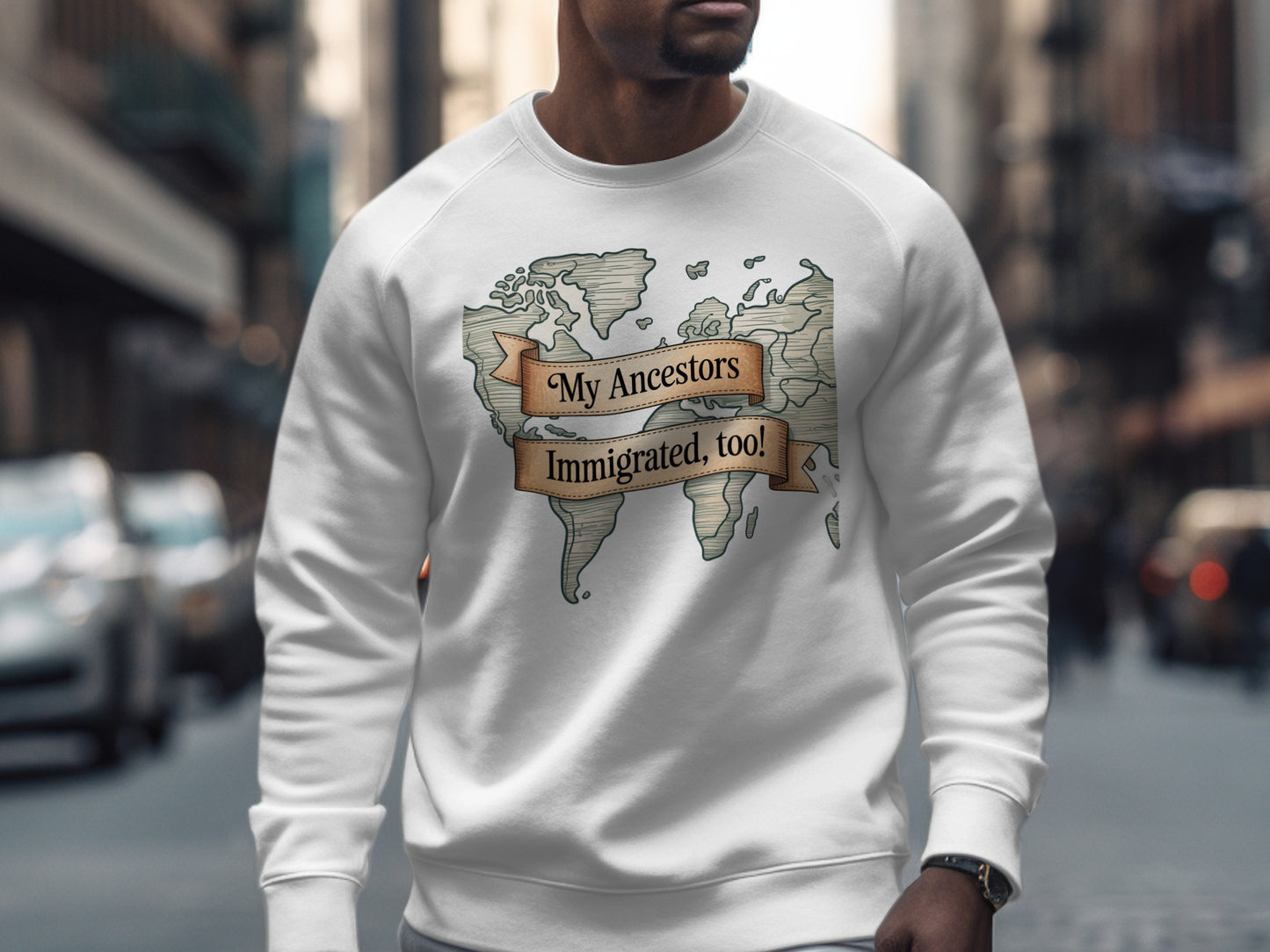 My Ancestors Immigrated Too Graphic Sweatshirt product type