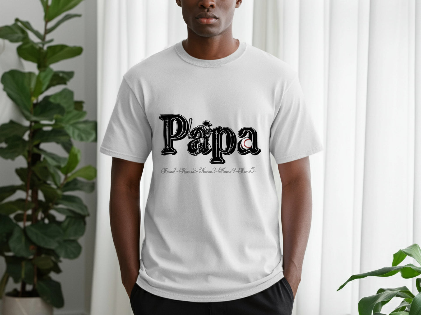 Papa Graphic Tee Fun Casual Wear T-shirt product