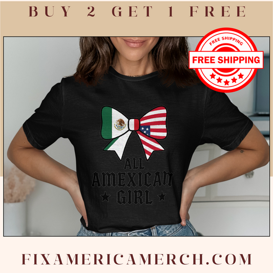 All Amexican Girl T-Shirt vibrant trendy product