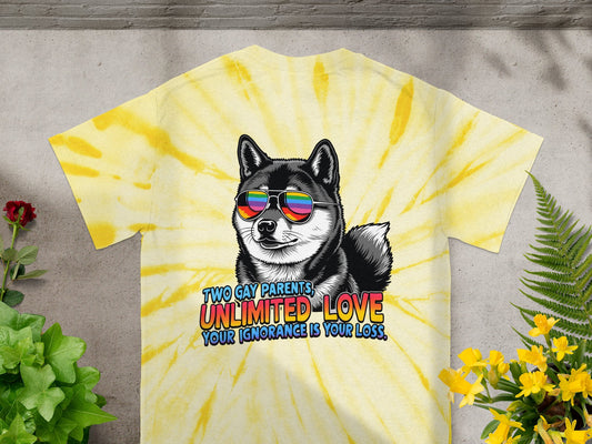 Two Gay Parents Unlimited Love Dog T-Shirt product