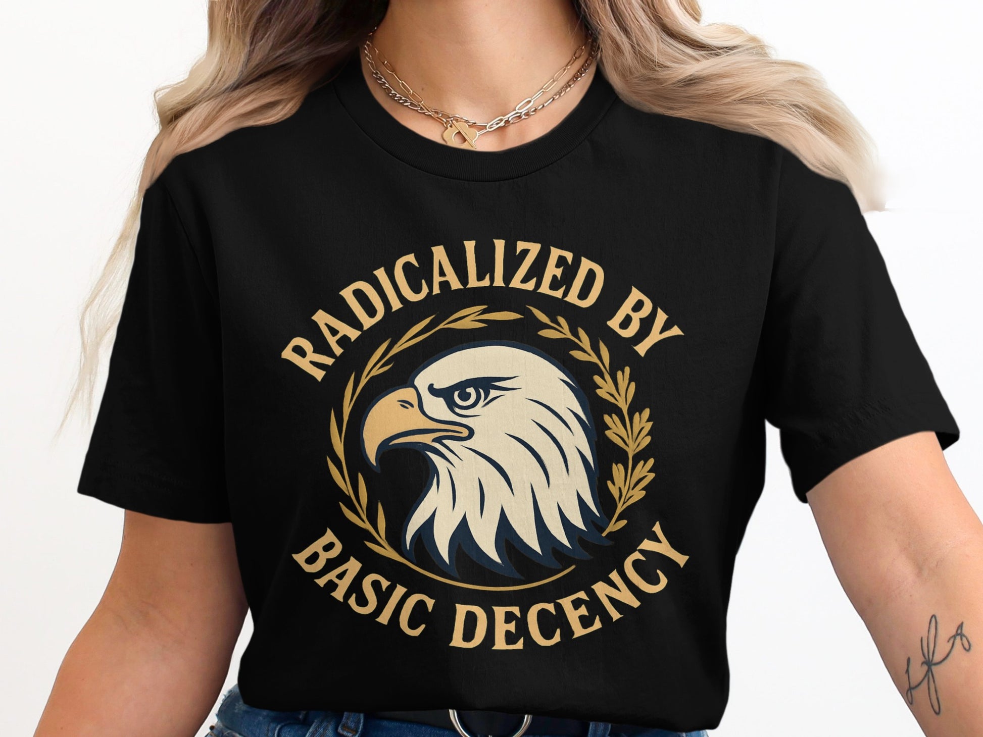 Radicalized by Basic Decency Graphic Tee product