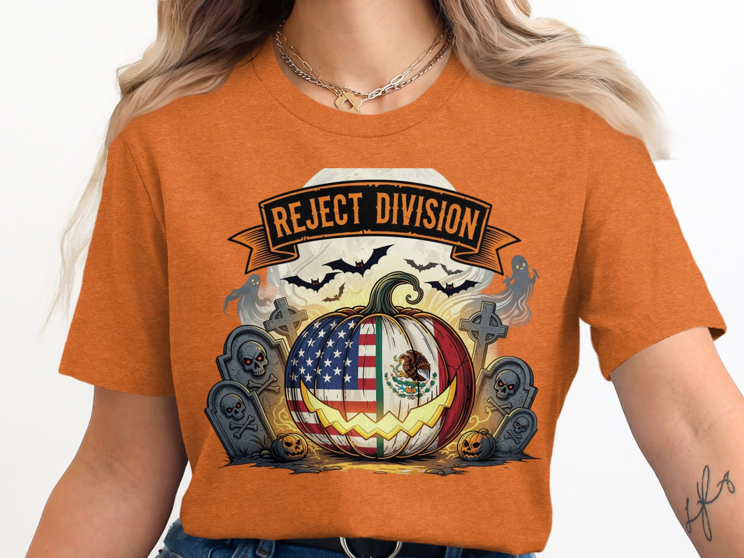 Reject Division Halloween Pumpkin T-shirt product