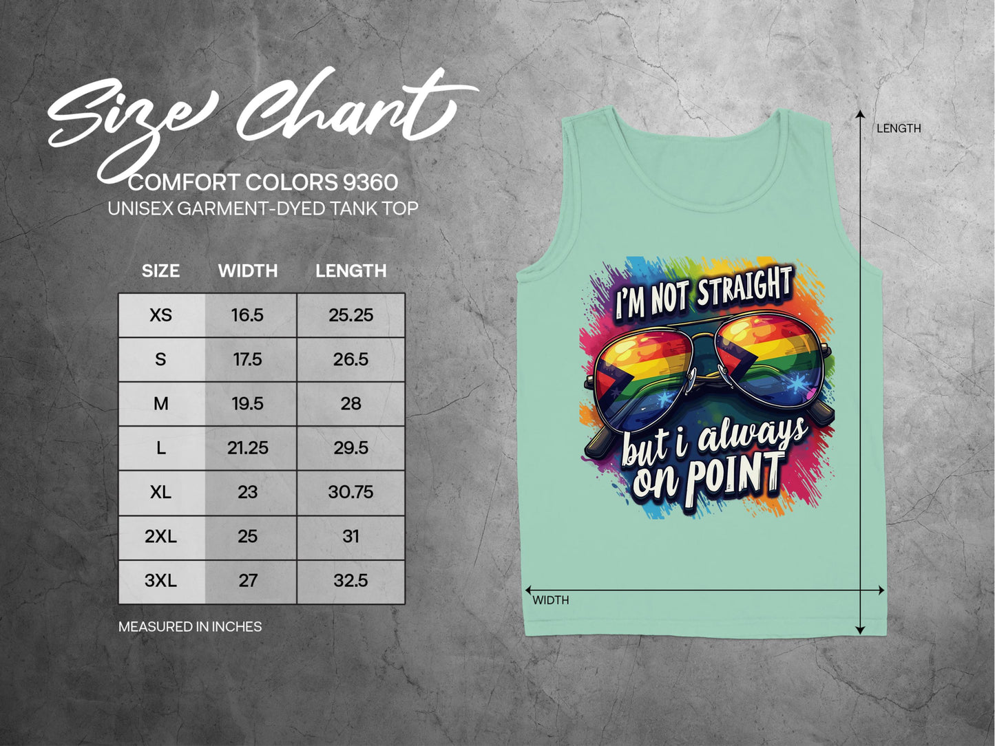 I'm Not Straight But I Always On Point Tank Top Product