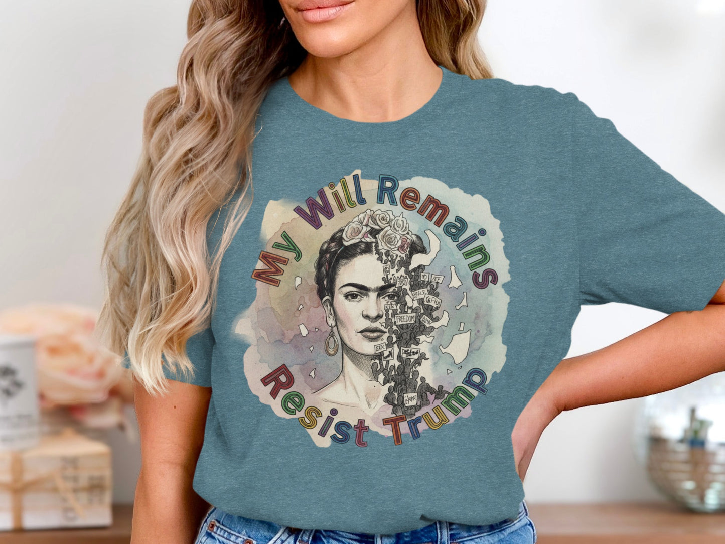 My Will Remains Resist Trump women's tee product