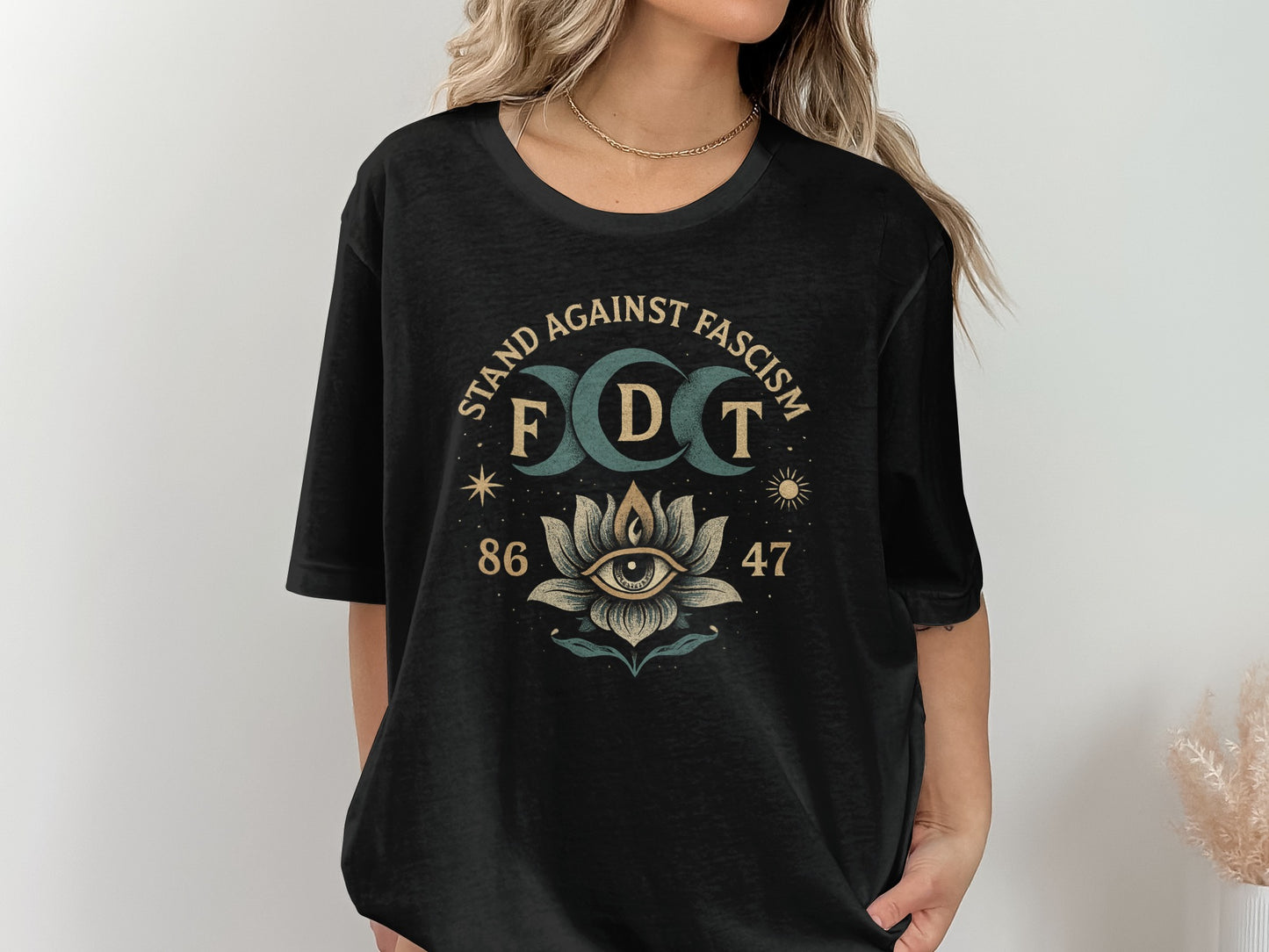Stand Against Fascism Graphic Print T-shirt product type