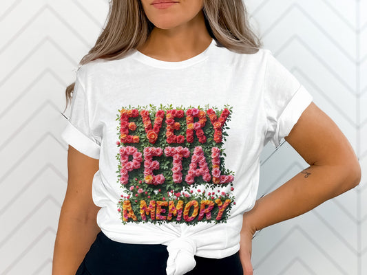 Every Petal Memory Floral Themed Graphic T-Shirt product type
