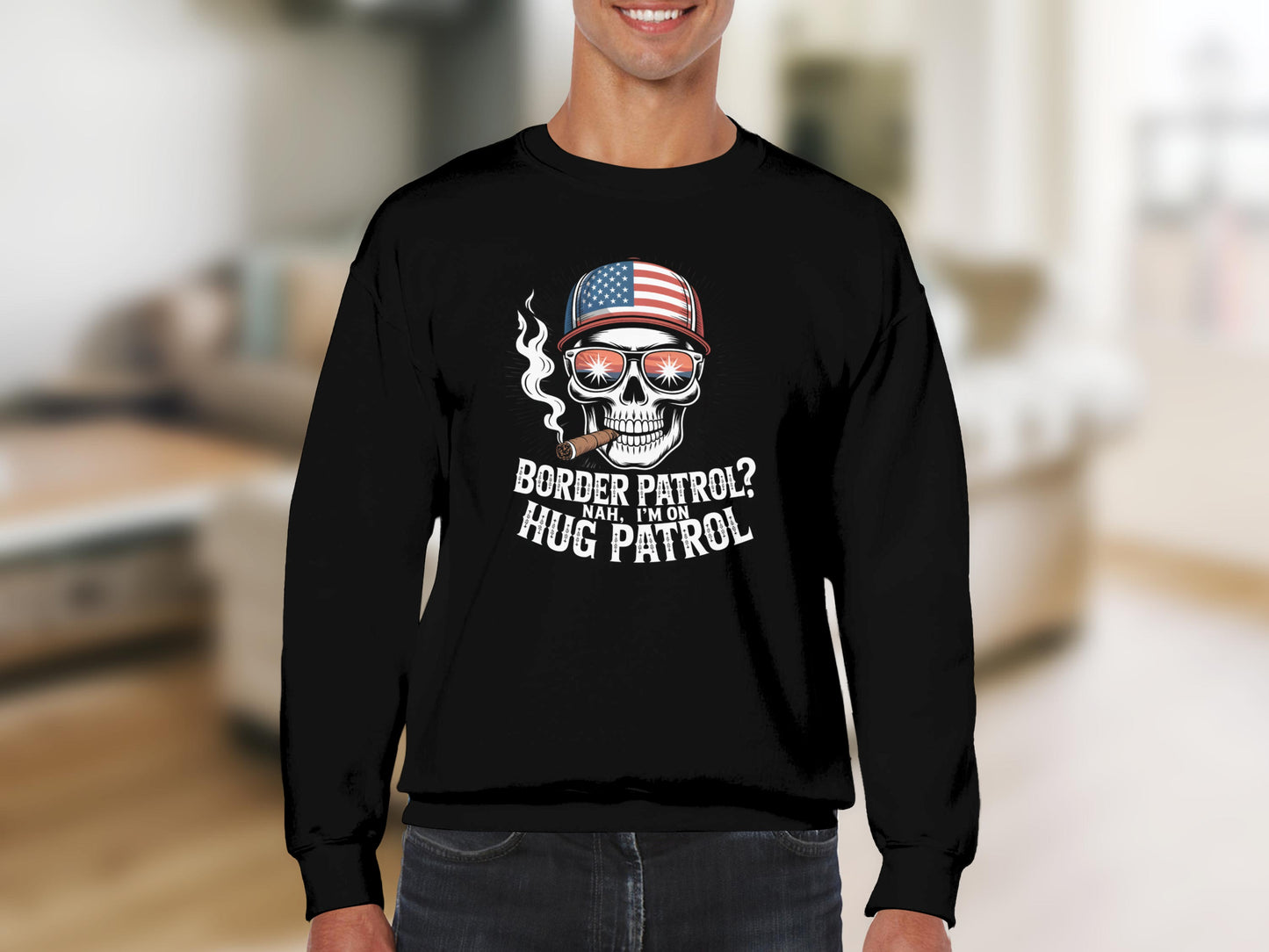 Border Patrol Nah I'm on Hug Patrol Sweatshirt product