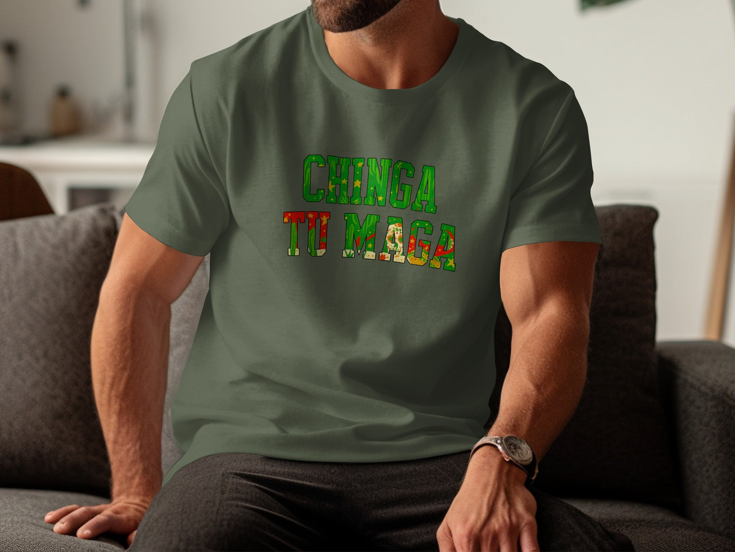 Chinga Tu Maga Bold Statement Graphic T-Shirt product