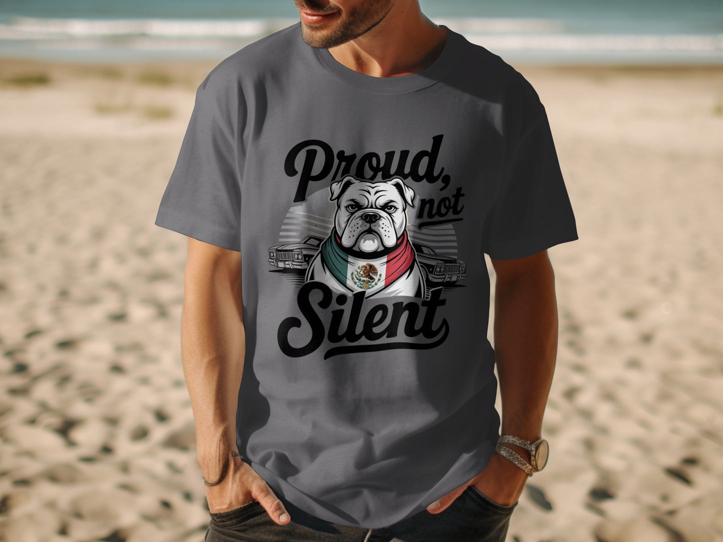Proud Not Silent Bulldog Graphic T-Shirt product