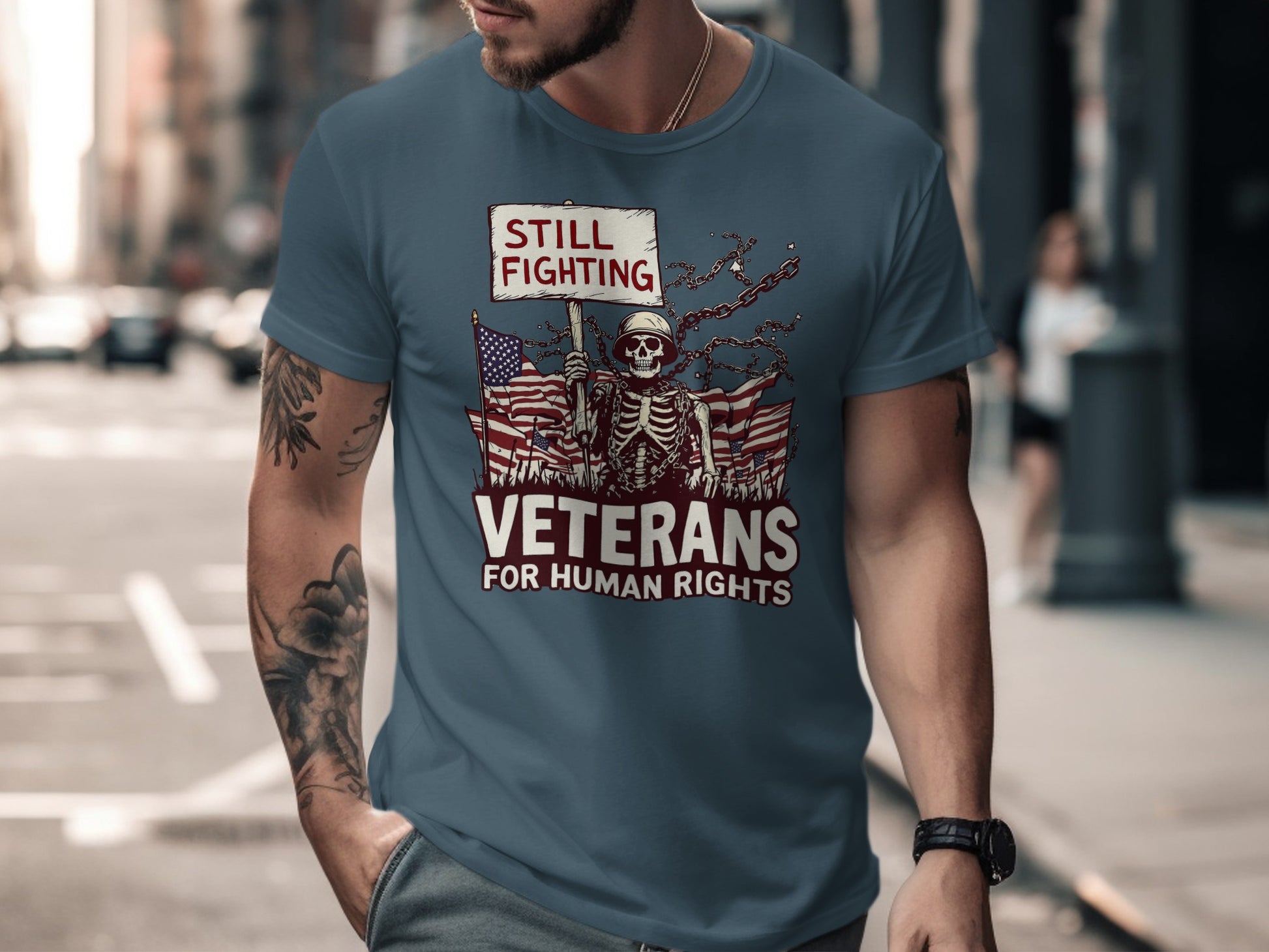 Still Fighting Veterans for Human Rights T-shirt