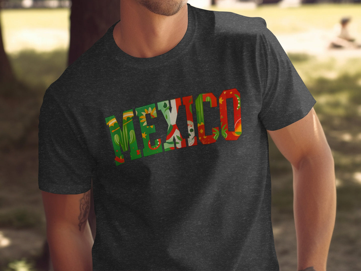Vibrant Mexico Lettering Graphic Shirt product type