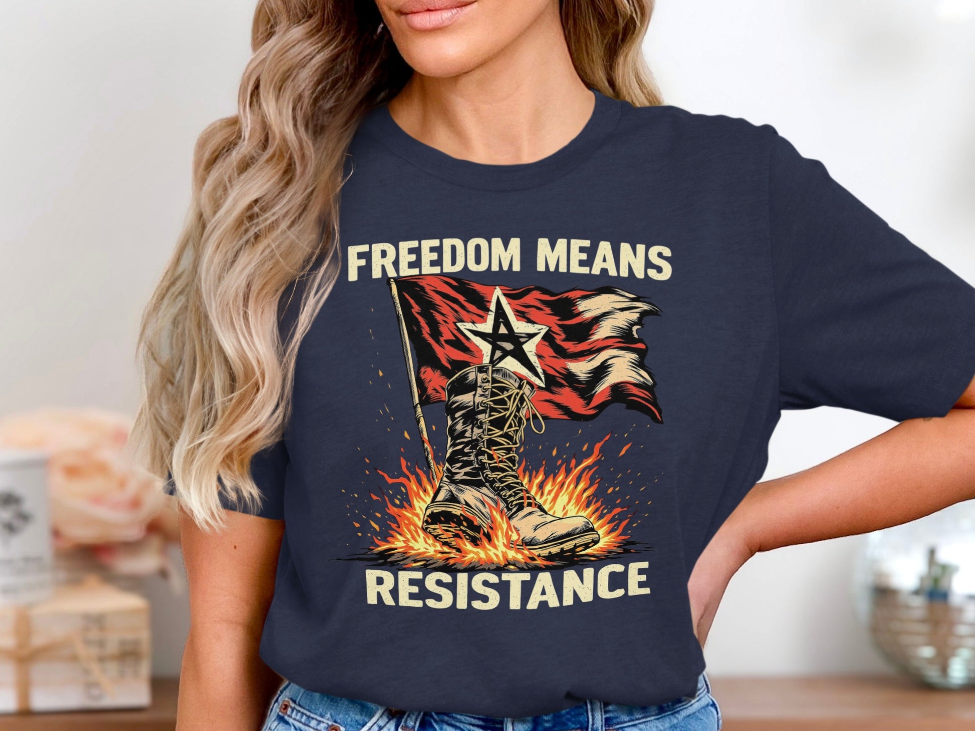 Freedom Means Resistance Graphic T-shirt