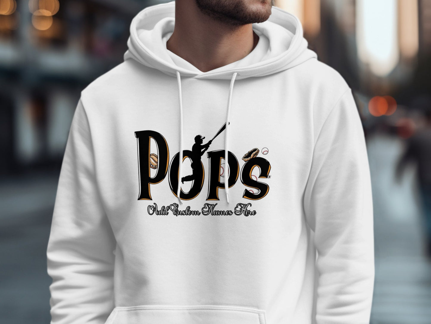 Pops Unique Urban White Hoodie product