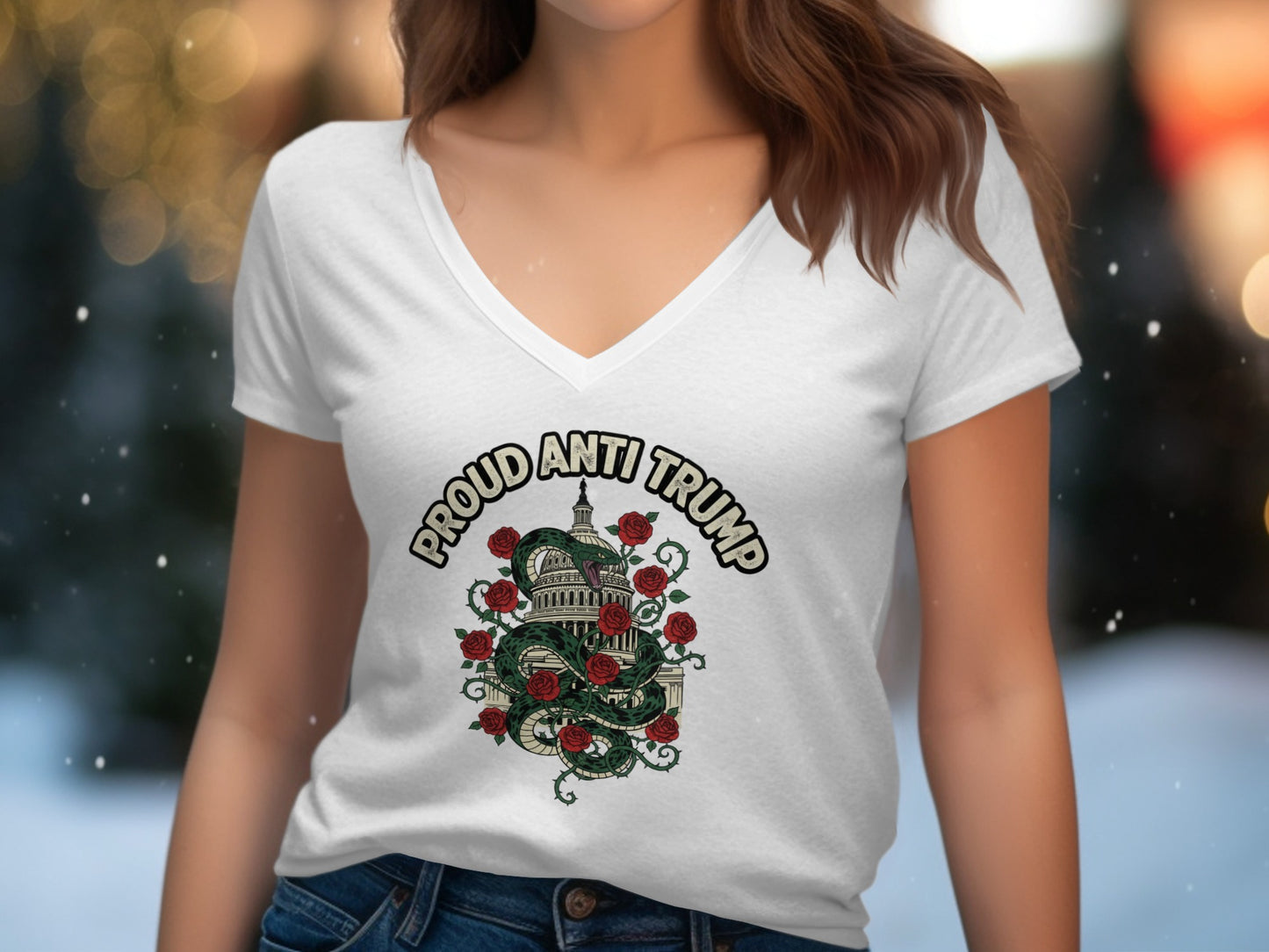 Proud Anti Trump Unique Graphic T-Shirt product
