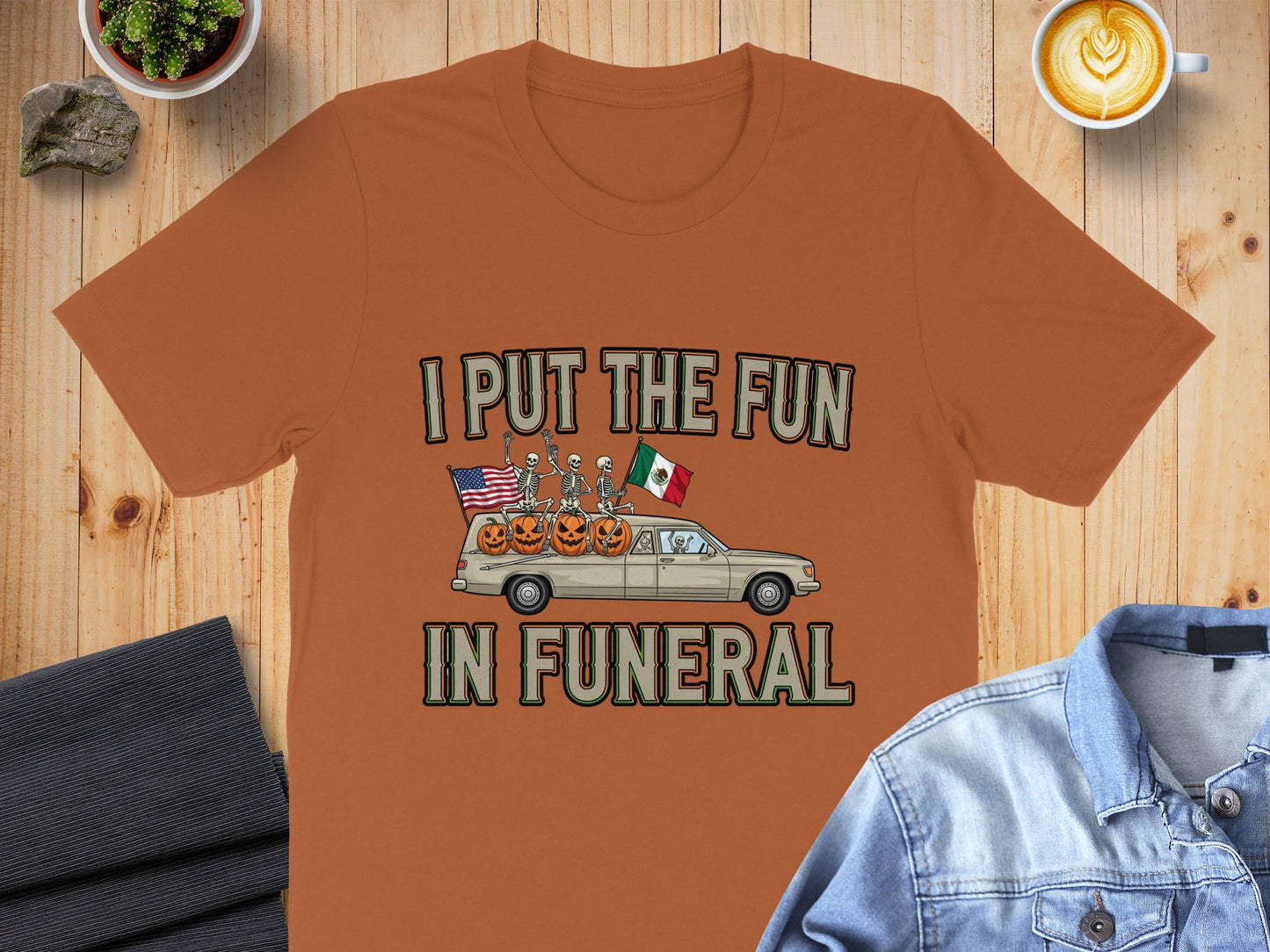 I Put The Fun In Funeral Printed T-shirt product
