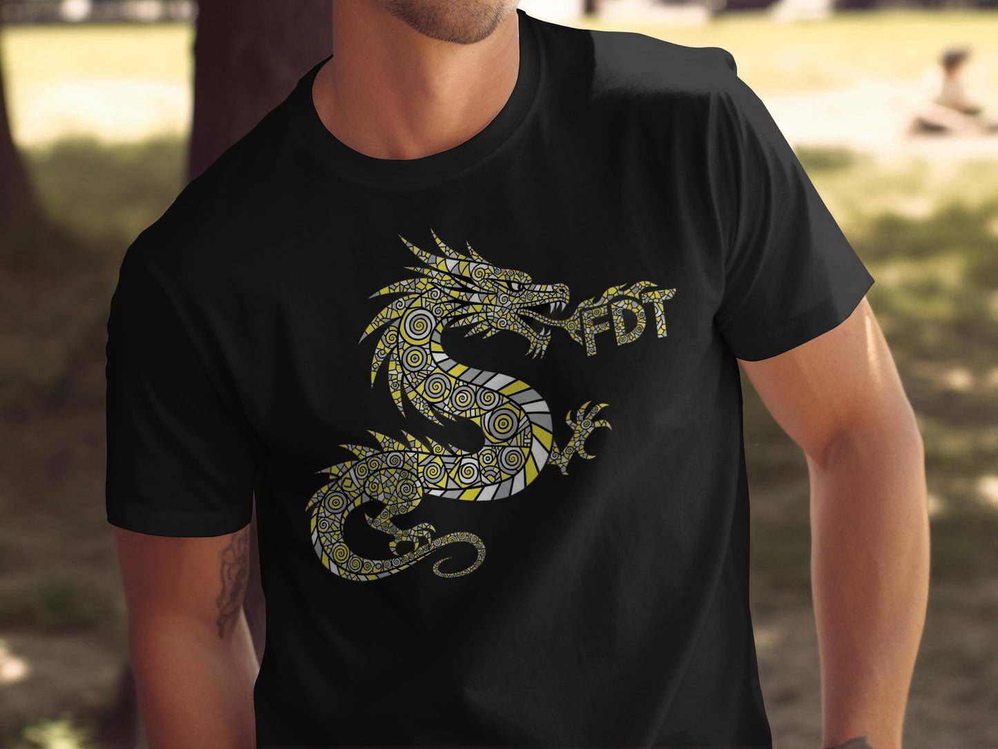 Dragon FDT Graphic Printed Black T-shirt product