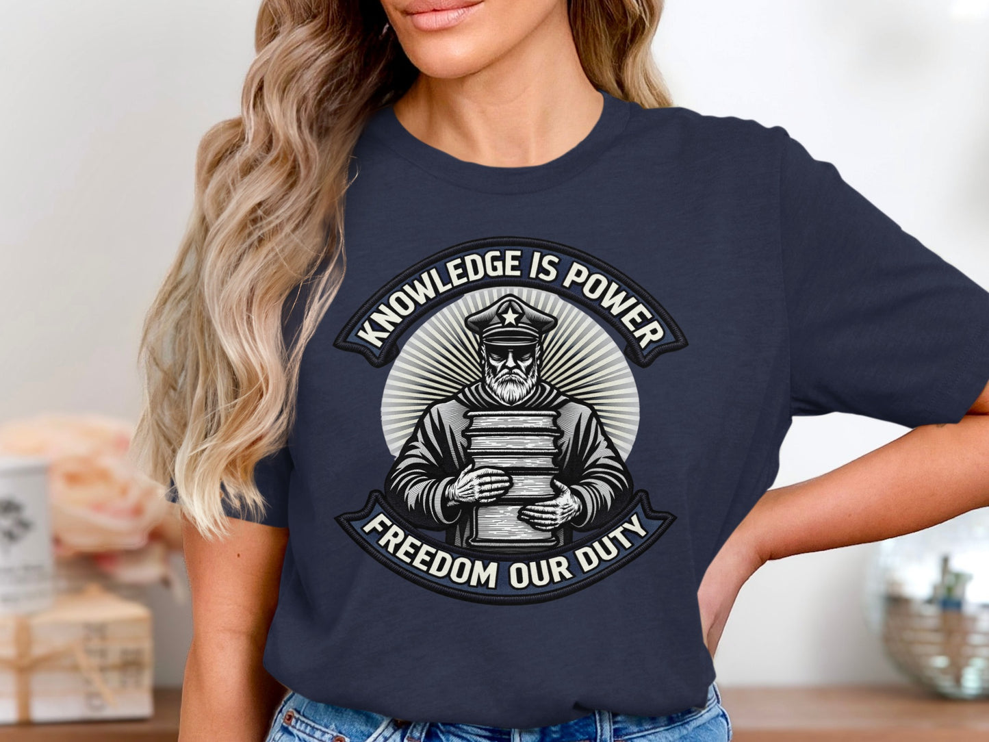 Knowledge is Power Freedom Our Duty T-shirt