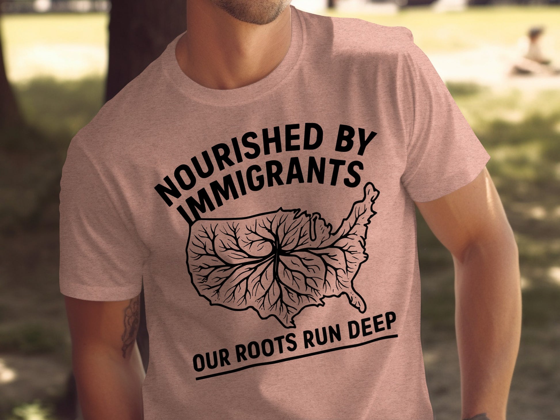 Nourished By Immigrants Our Roots Run Deep T-Shirt product type
