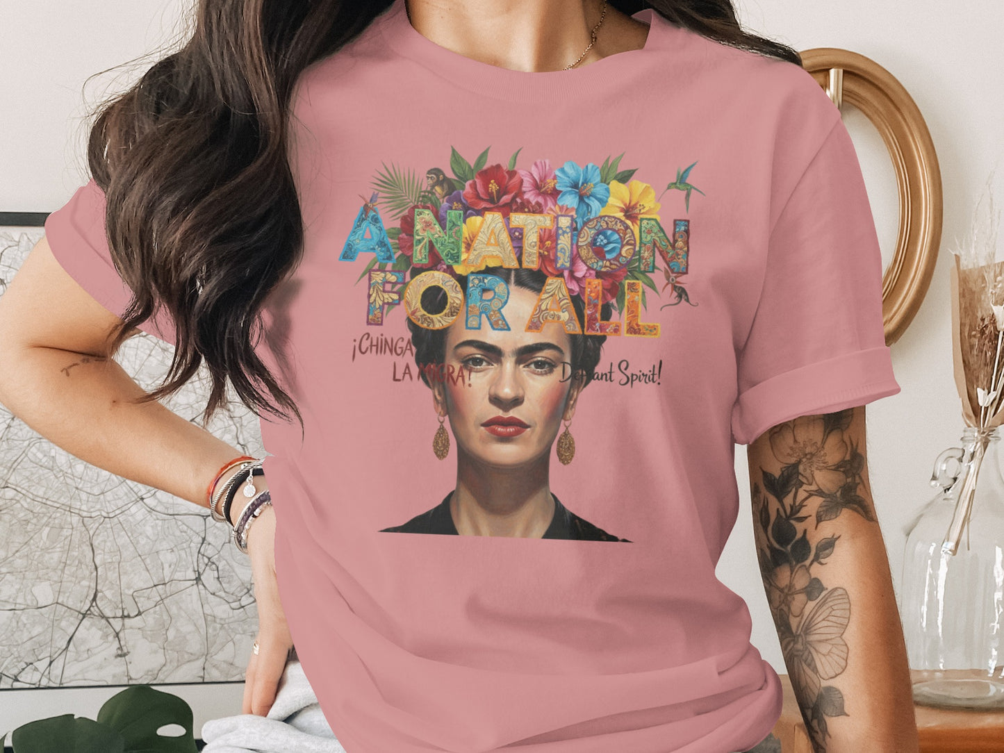 A Nation For All Frida Kahlo T Shirt product