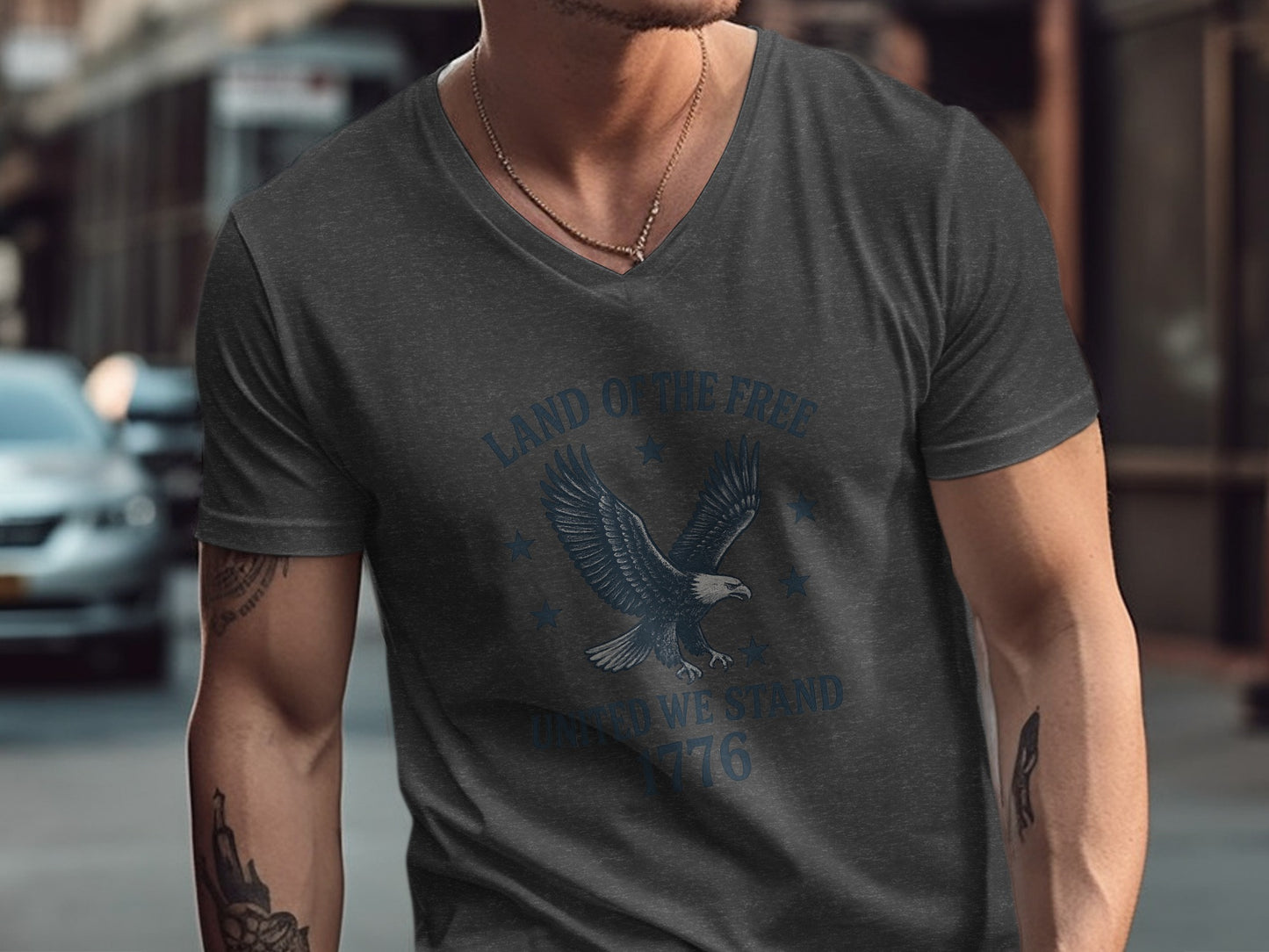 Land of the Free Until We Stand 1776 T-Shirt product
