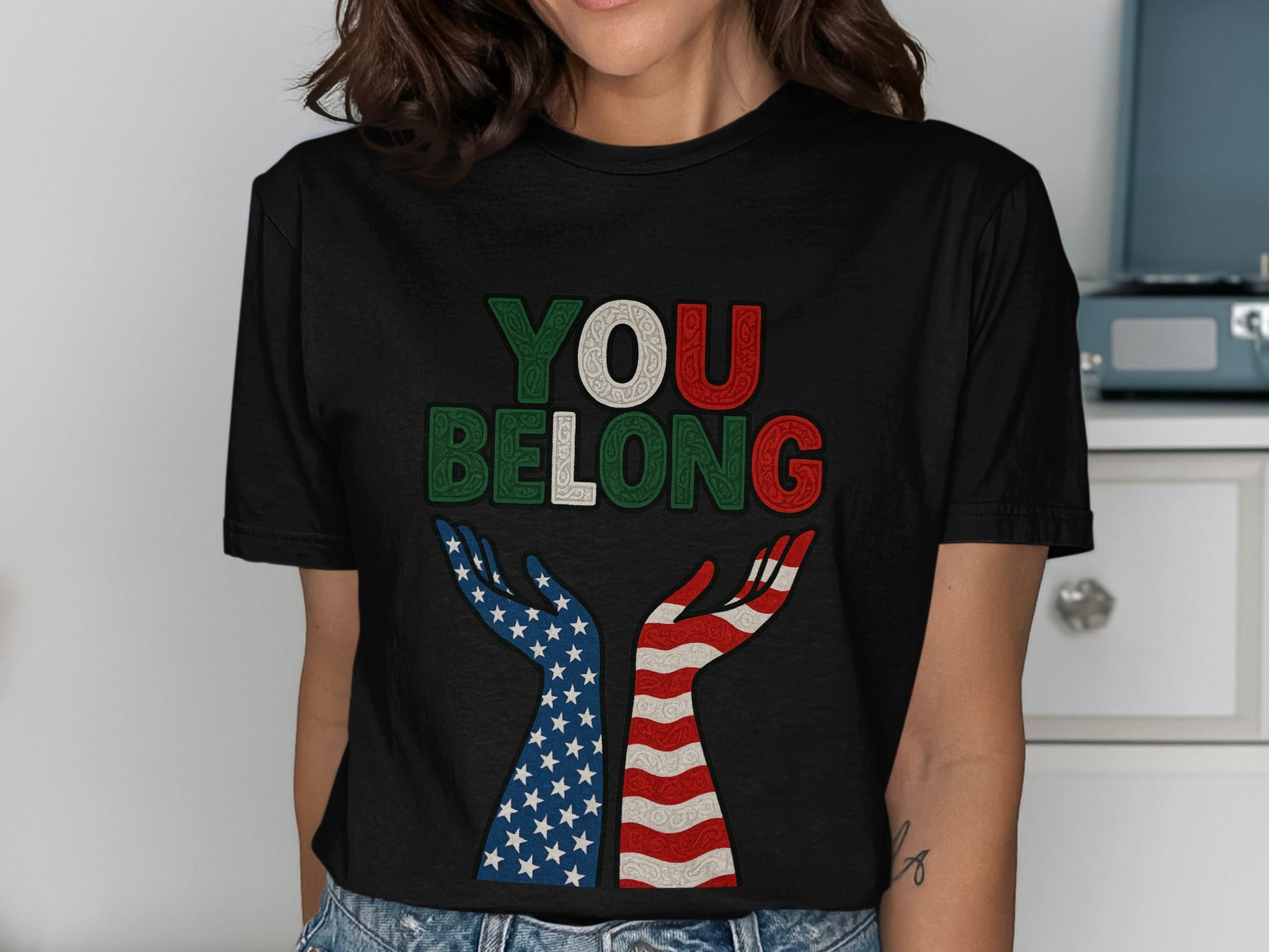 Patriotic You Belong Graphic Women's T-Shirt product