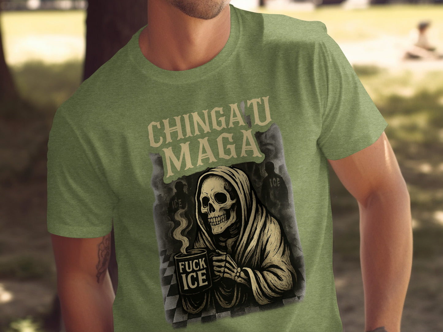 Chinga Tu Maga Fuck Ice Halloween Anti Trump T-Shirts