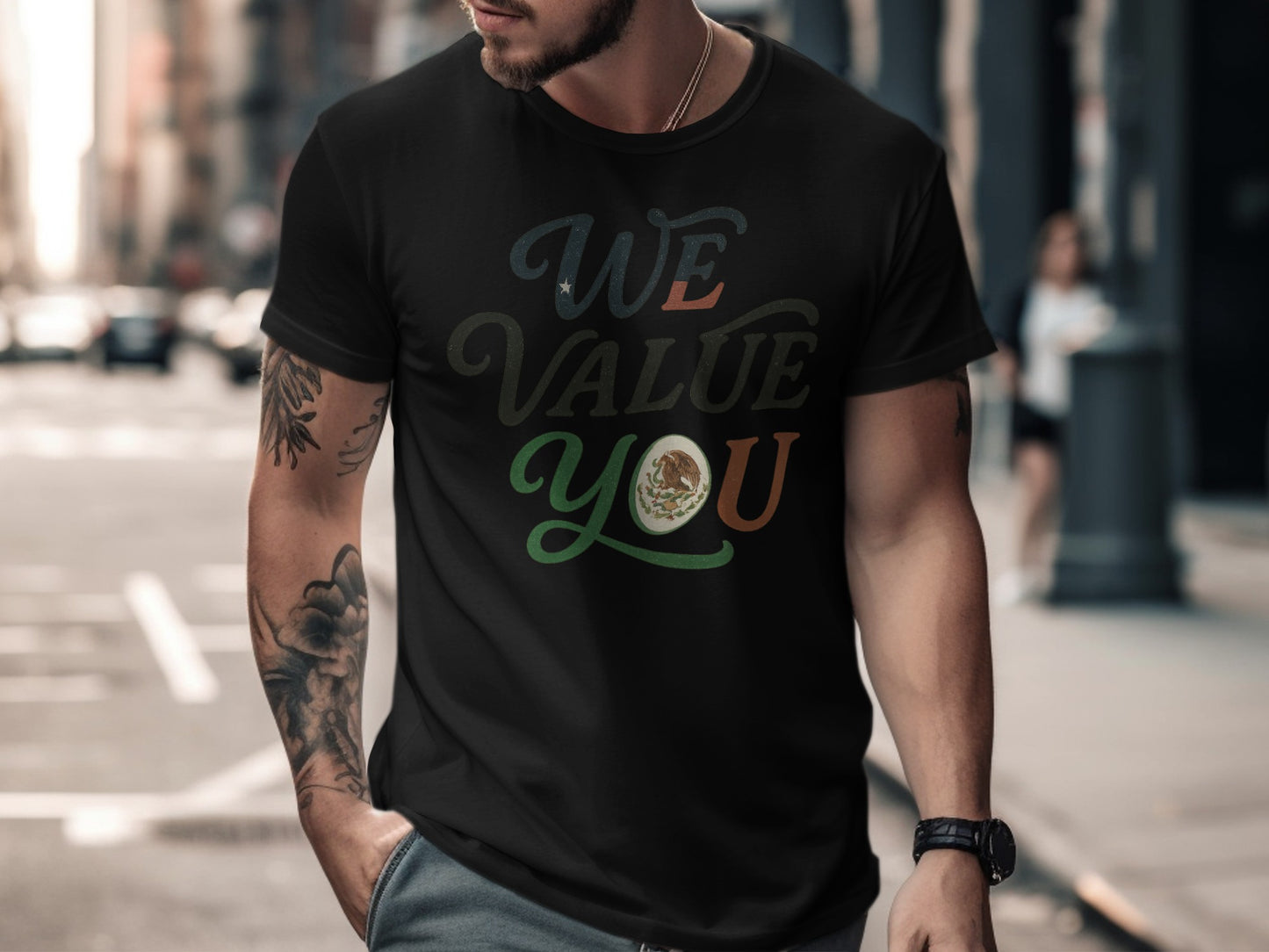 We Value You Graphic Design Tee Shirt product