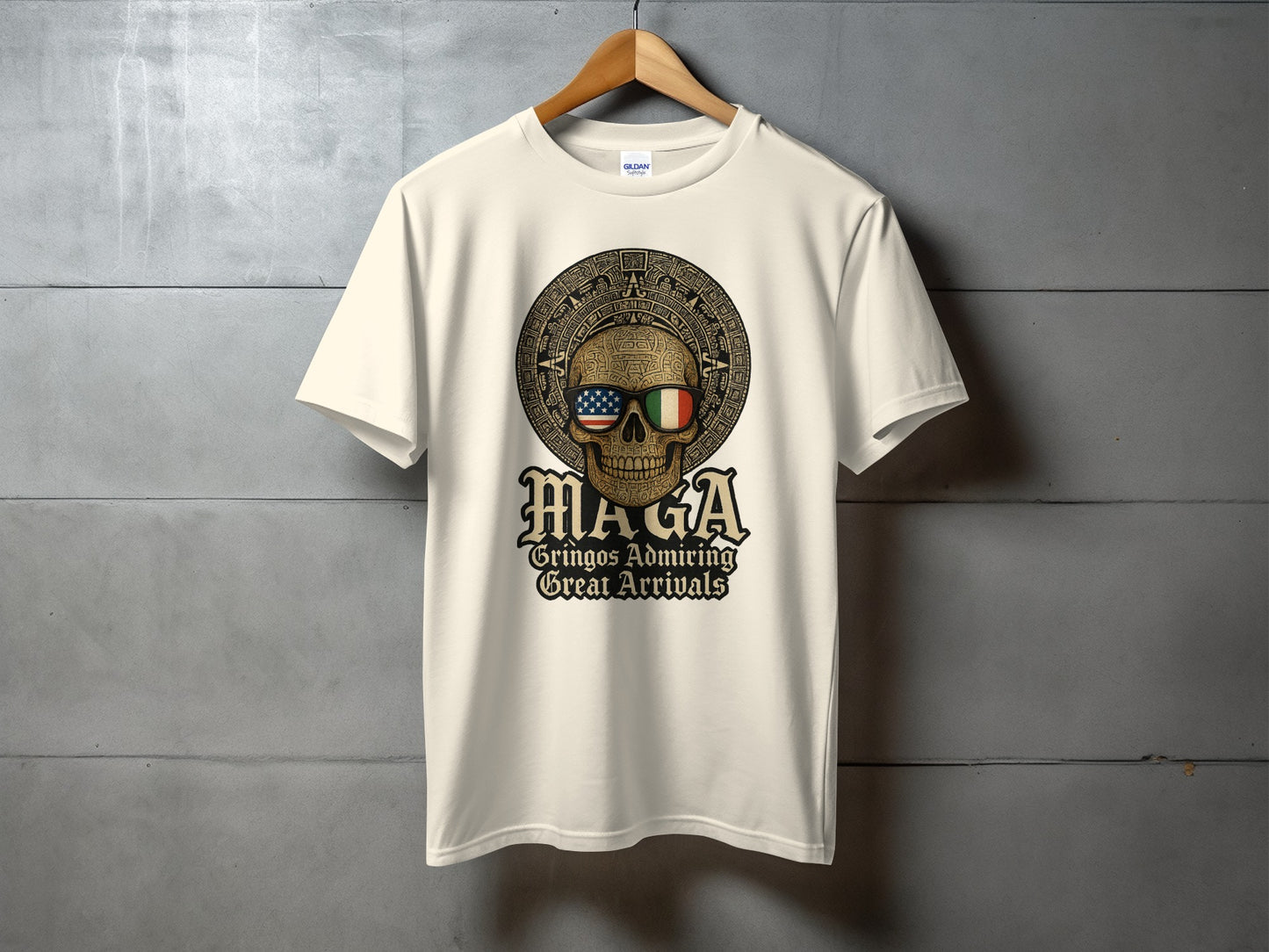 Gringos Admiring Great Arrivals Skull T-Shirt product