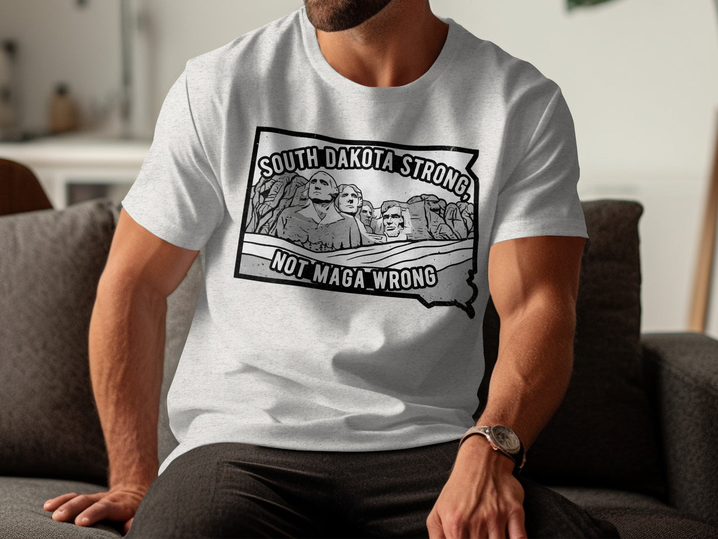 South Dakota Strong Not Maga Wrong T-Shirt product