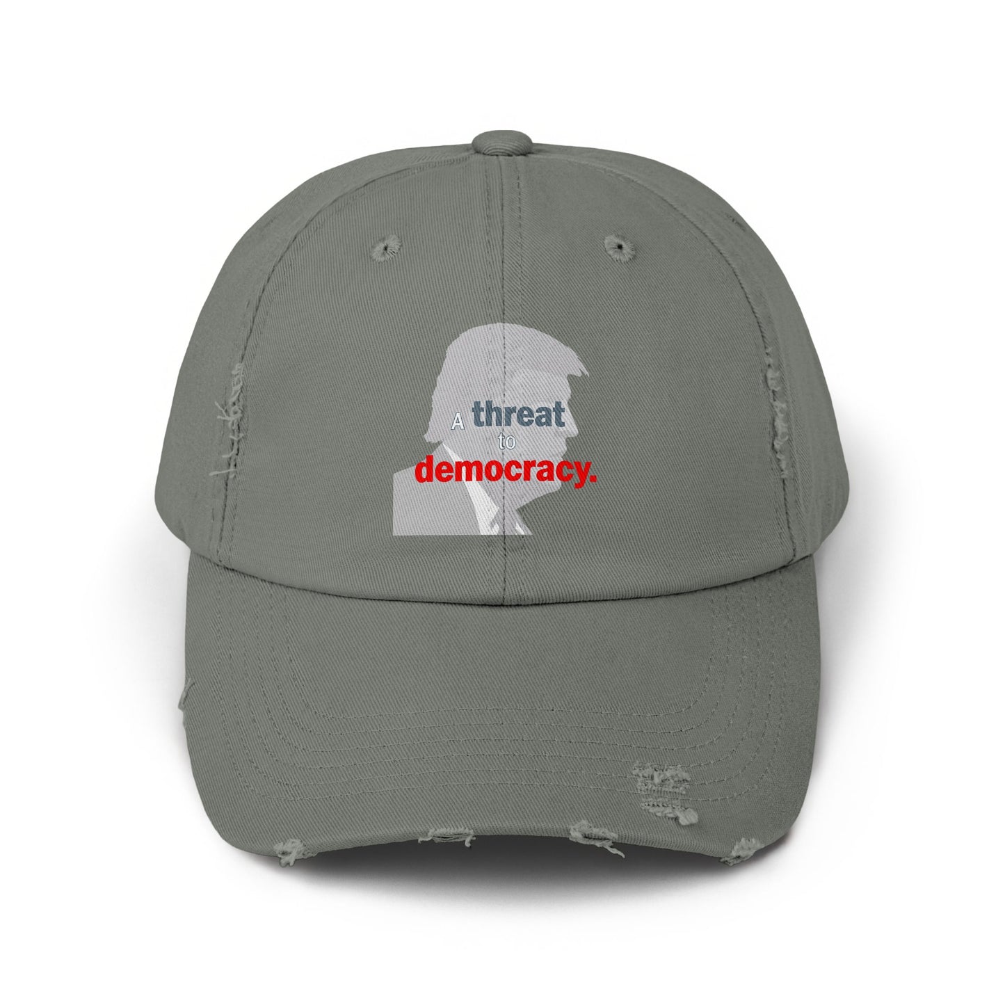 A Threat to Democracy Graphic Distressed Cap product type