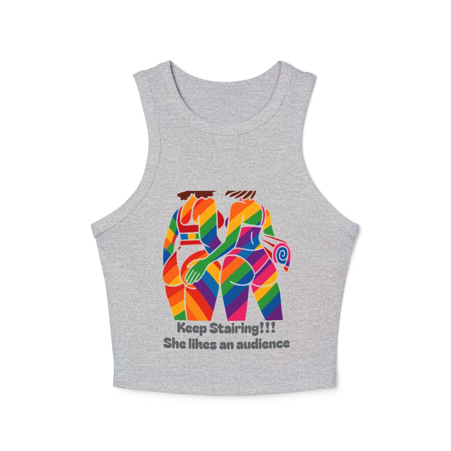Pride tank top Vibrant Art Racerback Tank, Colorful Summer Top, LGBTQ+ Pride Apparel, Festival Wear, Casual Summer Outfit, Unique Gift Idea