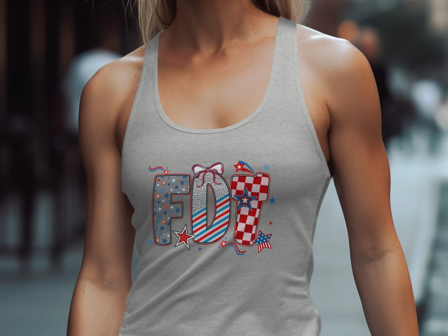 Patriotic Themed FQT Graphic Women's Tank Top product