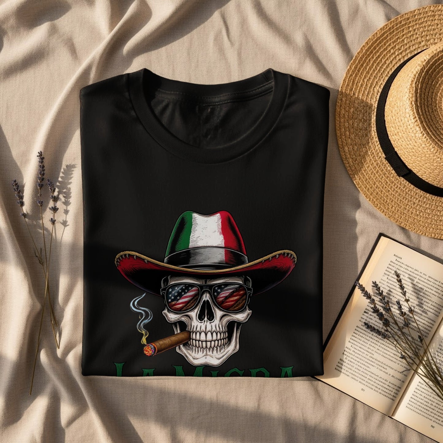 Skull Hat Design with Sunglasses Graphic T-Shirt product