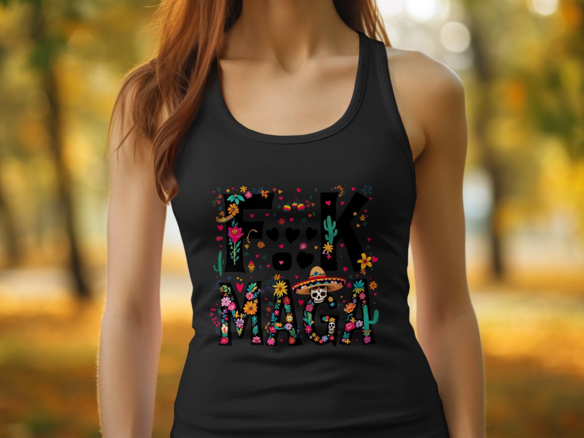 Colorful Statement Design F**k MAGA Tank Top product