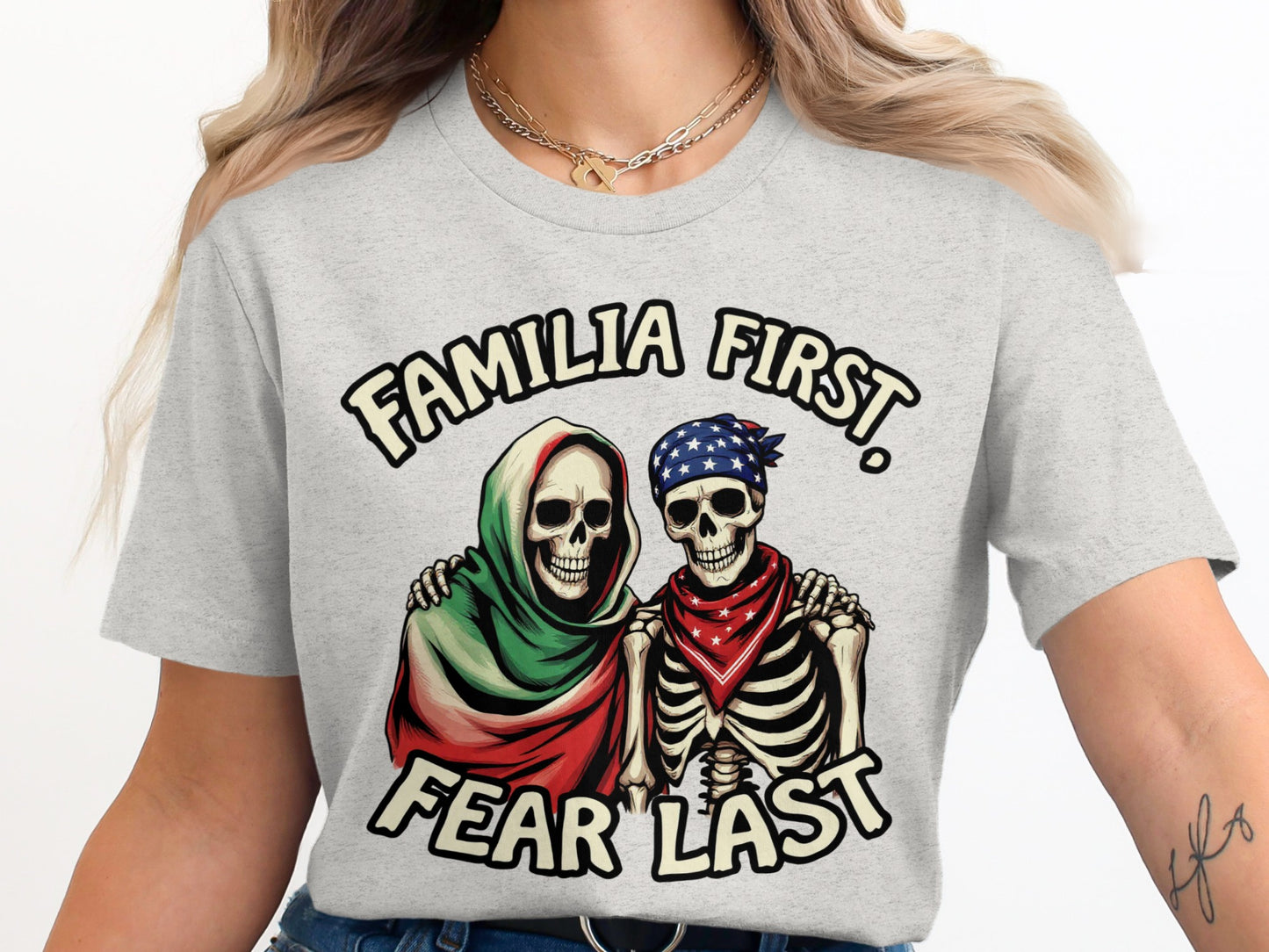 Familia First Fear Last Graphic Tee Shirt product