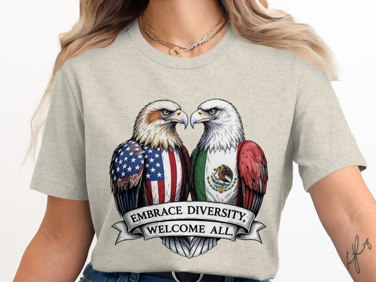 Embrace Diversity Welcome All Graphic T-shirt product type