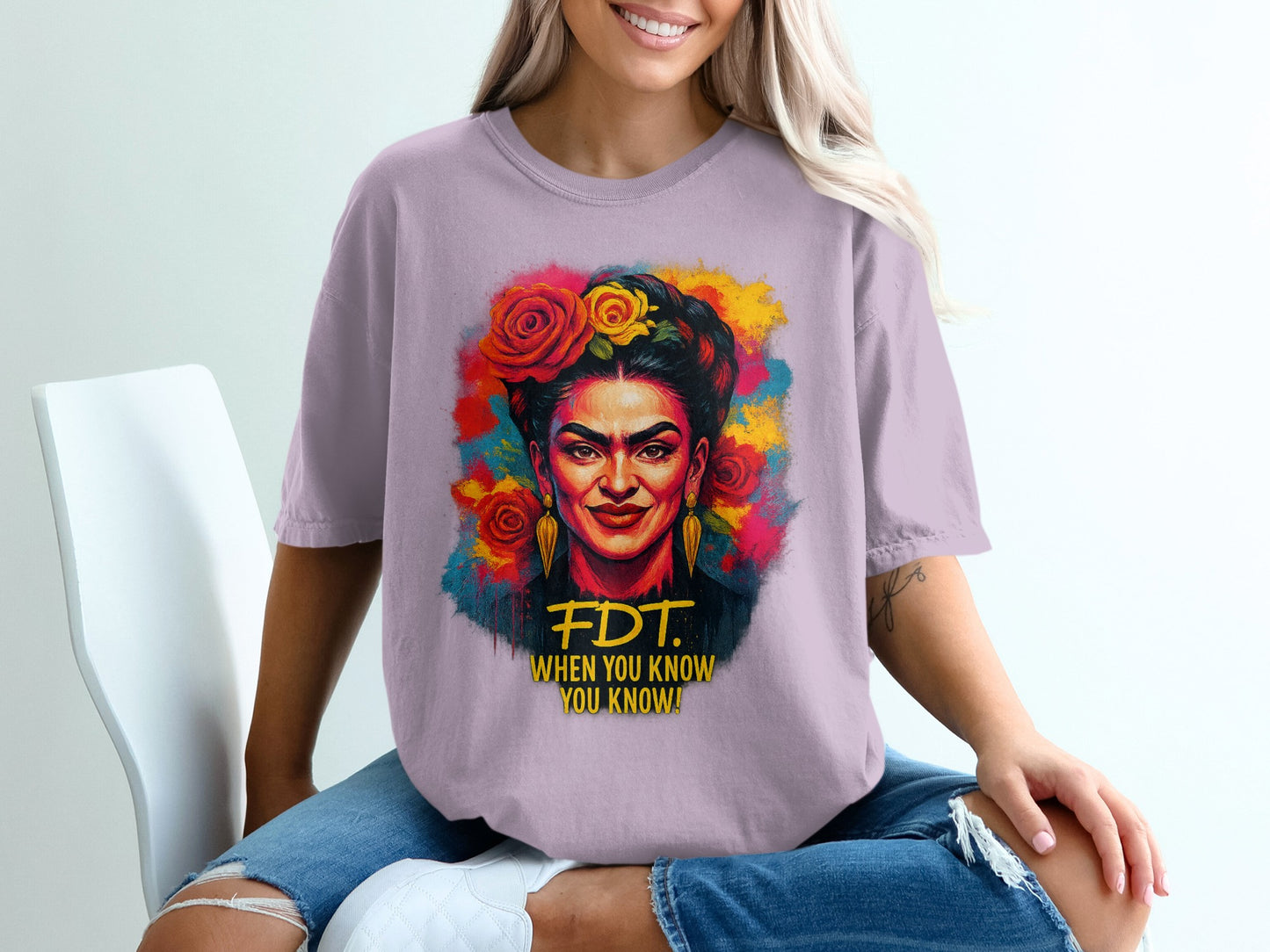 Dreamy Artistic Portrait Graphic Tee Shirt product