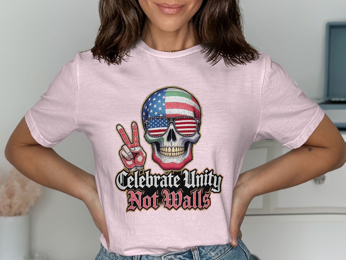 Celebrate Unity Not Walls Graphic T-Shirt product type