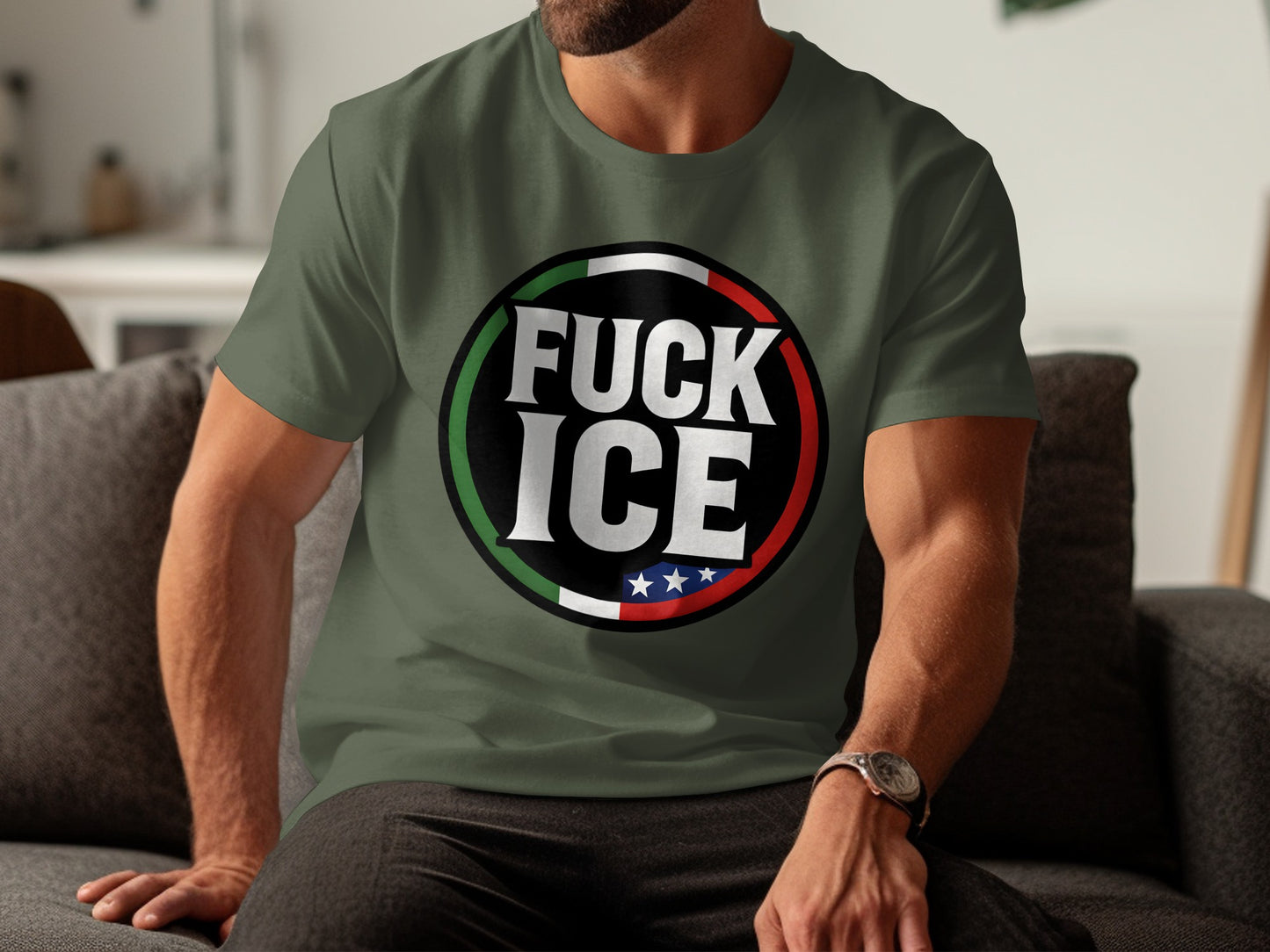 Bold Statement Round Design Graphic T-shirt Product
