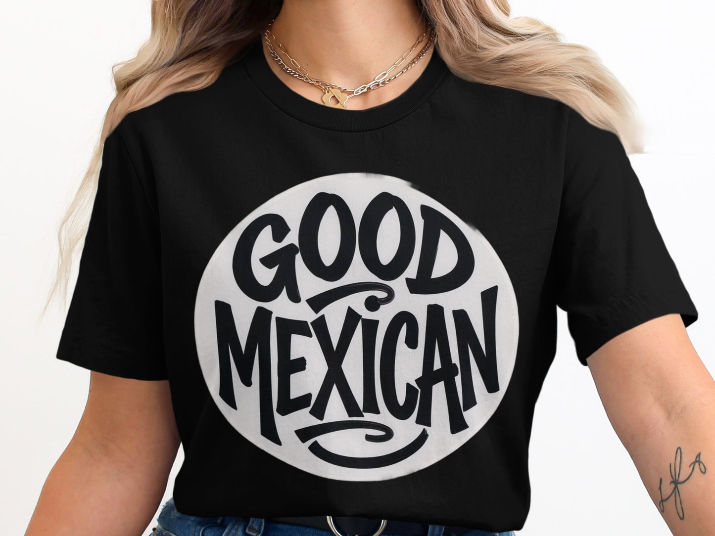 Good Mexican Graphic Black T-shirt Stylish Casual Tee product