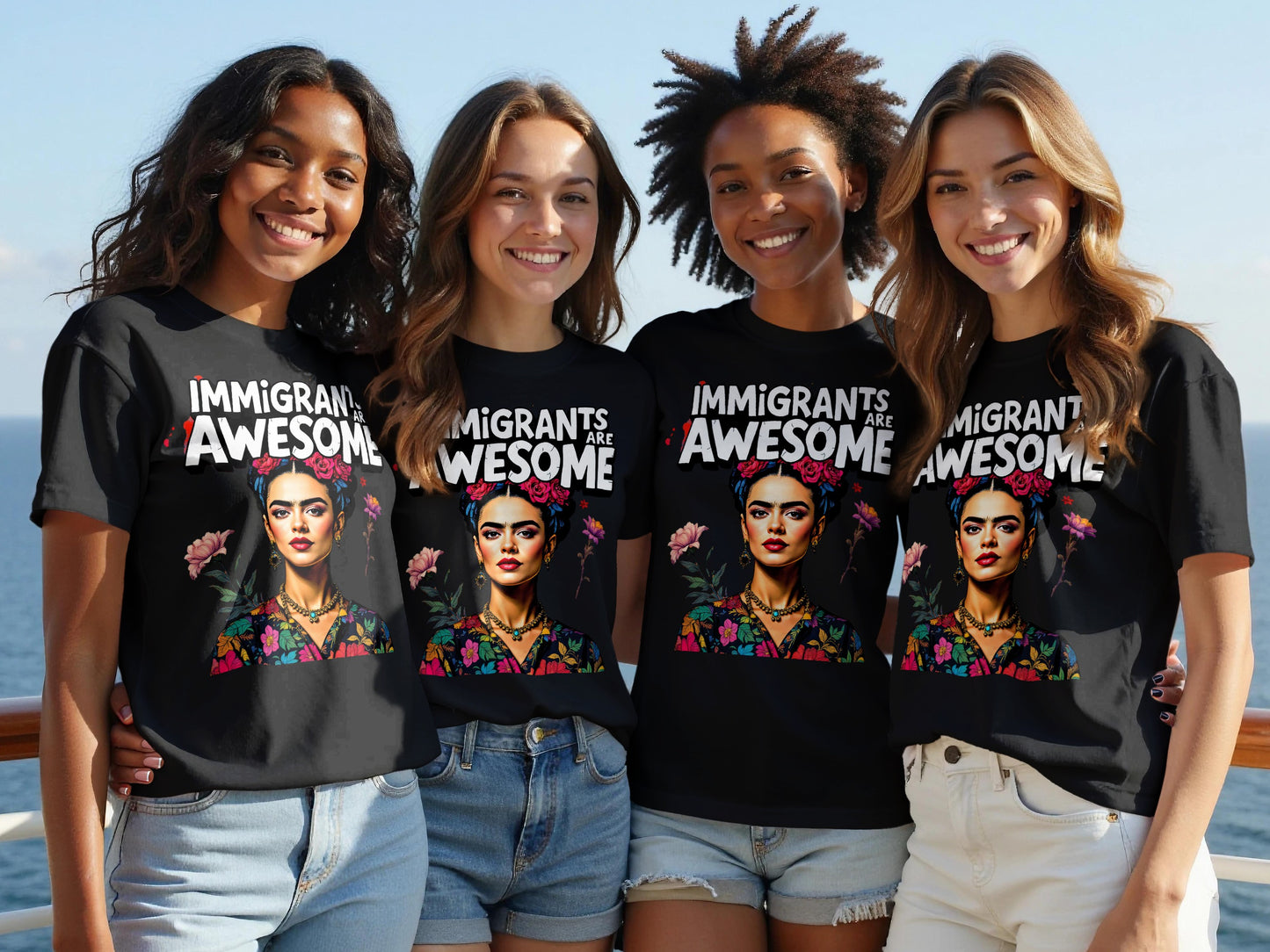 Immigrants Are Awesome Graphic Printed T-shirt product