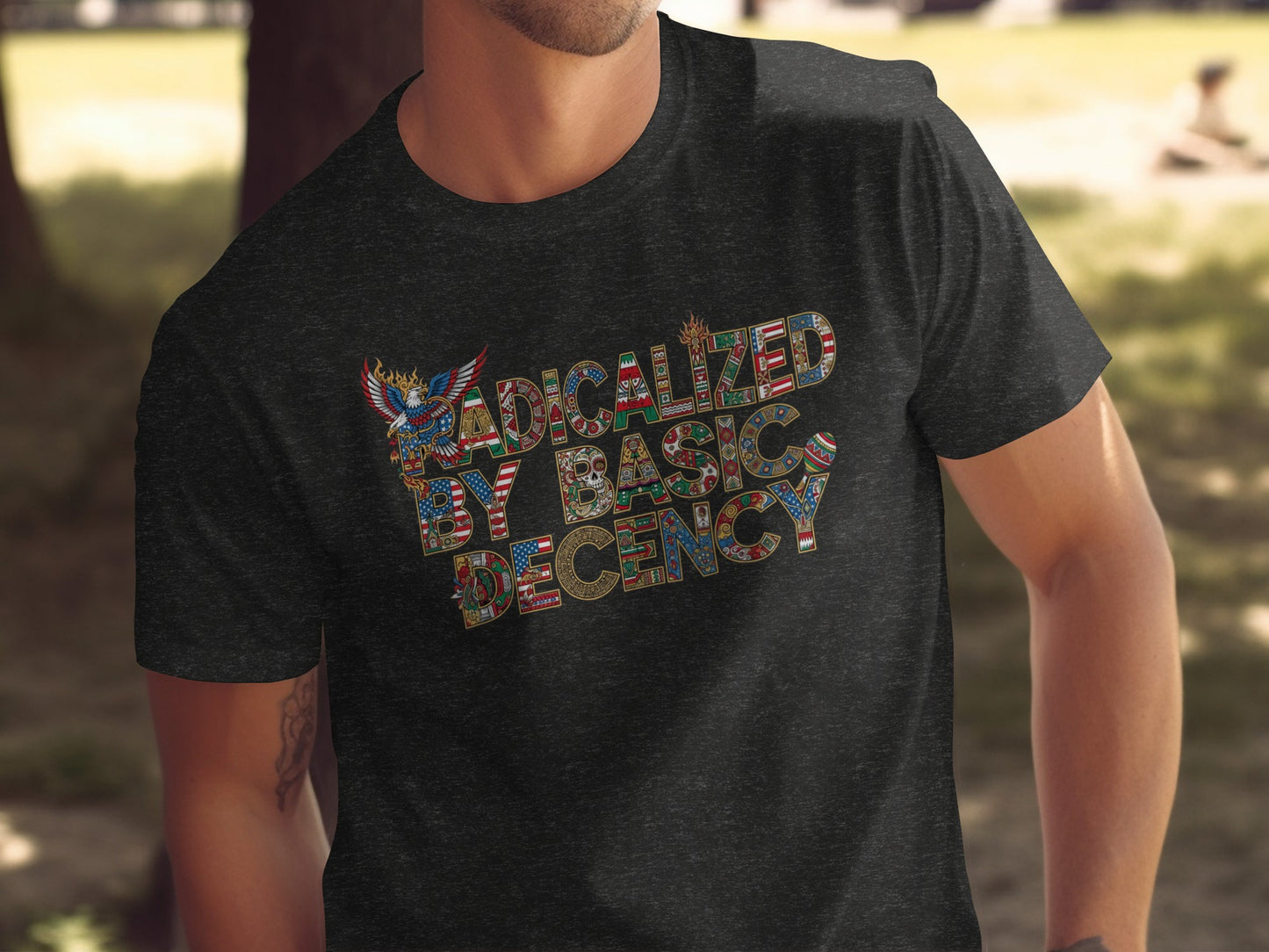 Radicalized By Basic Decency Graphic T-shirt product