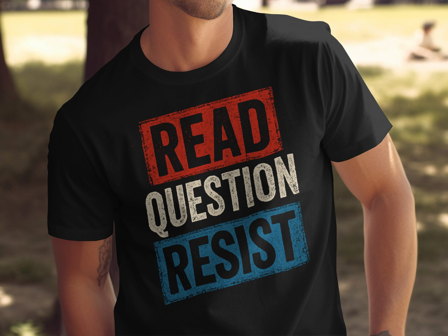 Read Question Resist Graphic T-shirt product type