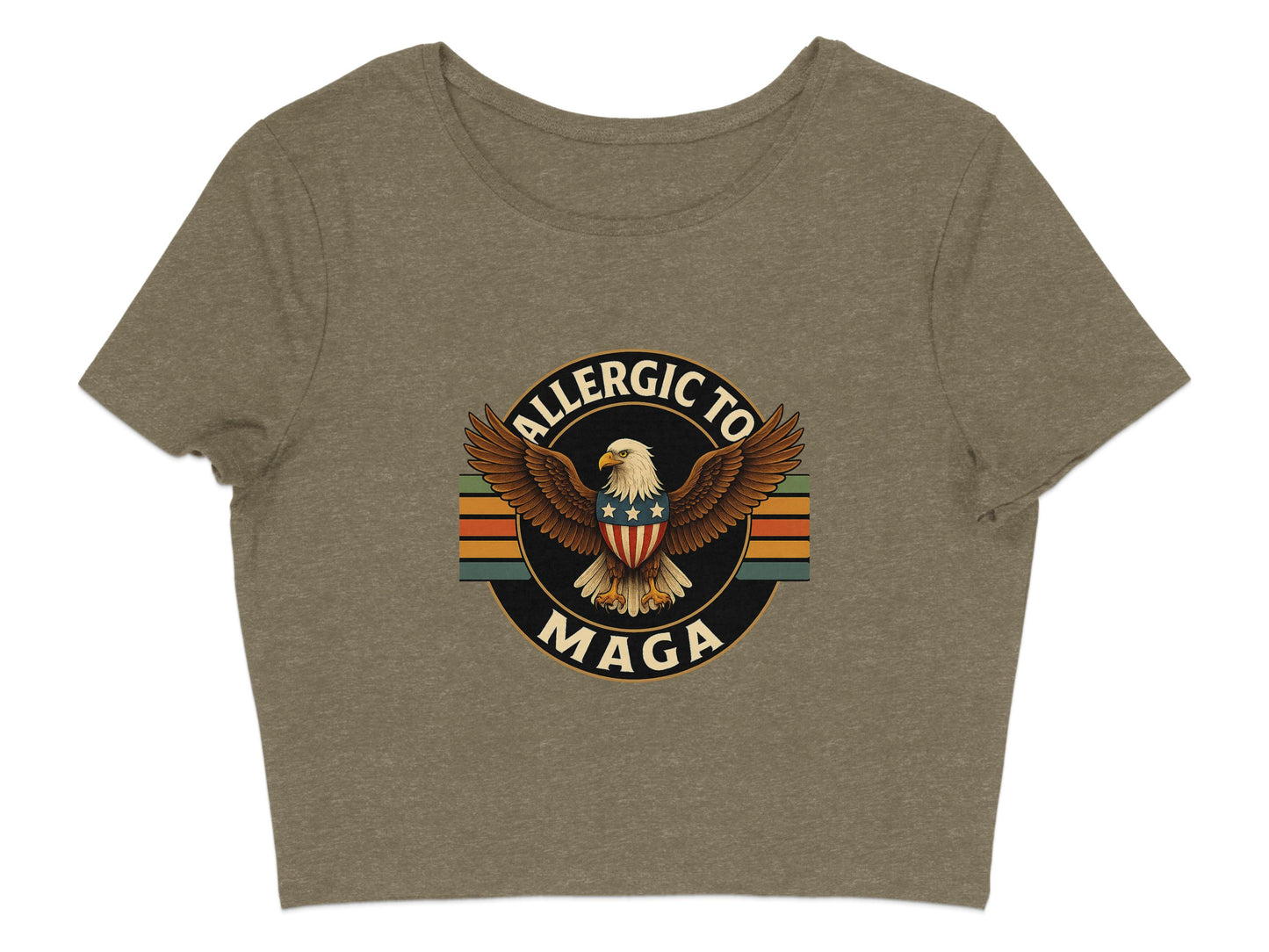Allergic To MAGA Eagle Graphic Tee Shirt product