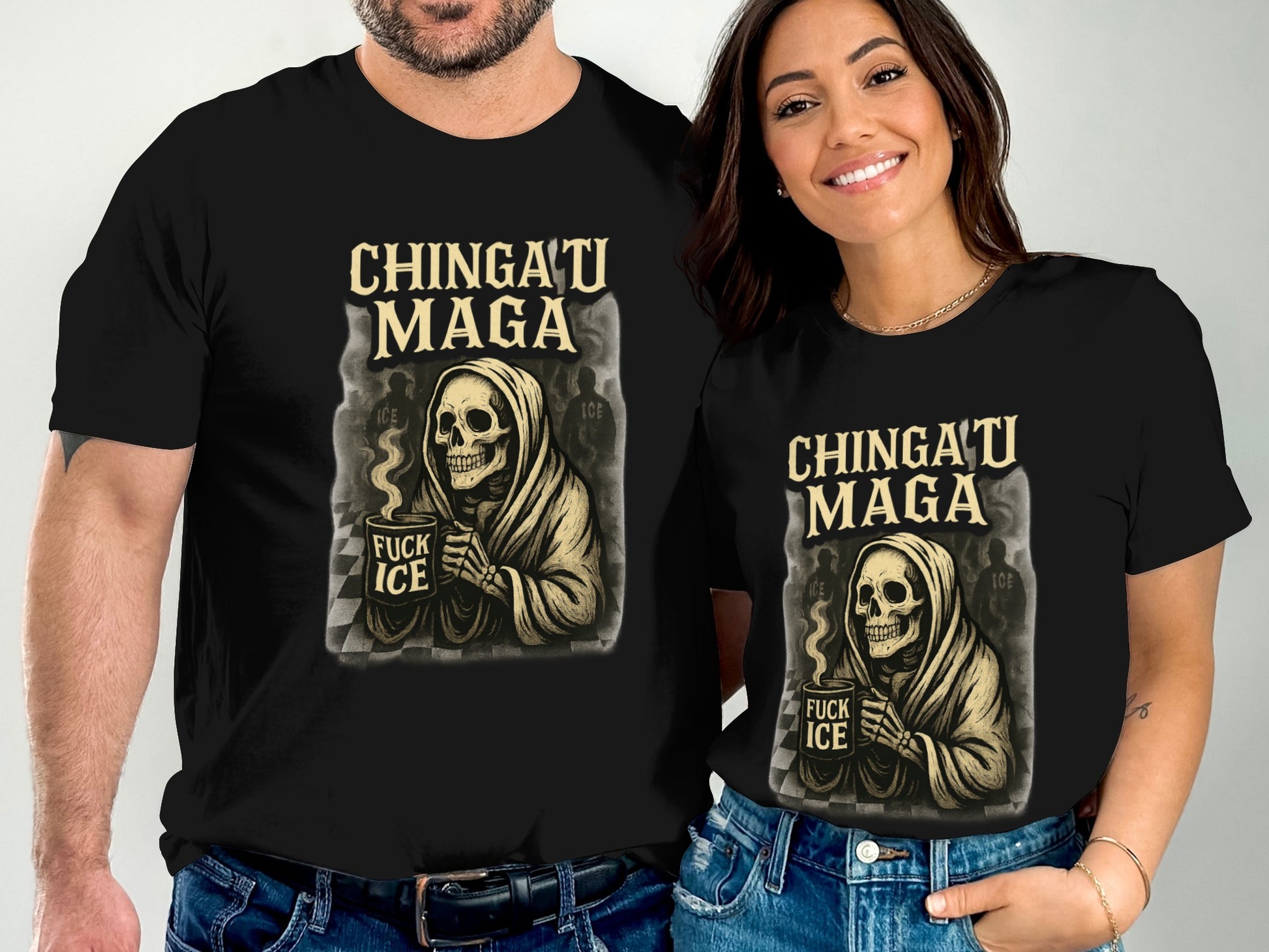 Chingatu Maga Fuck Ice Skeleton Graphic Tee product
