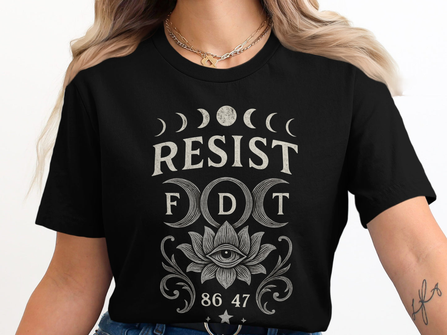 Resist FDT Graphic Tee with Eye Design product type