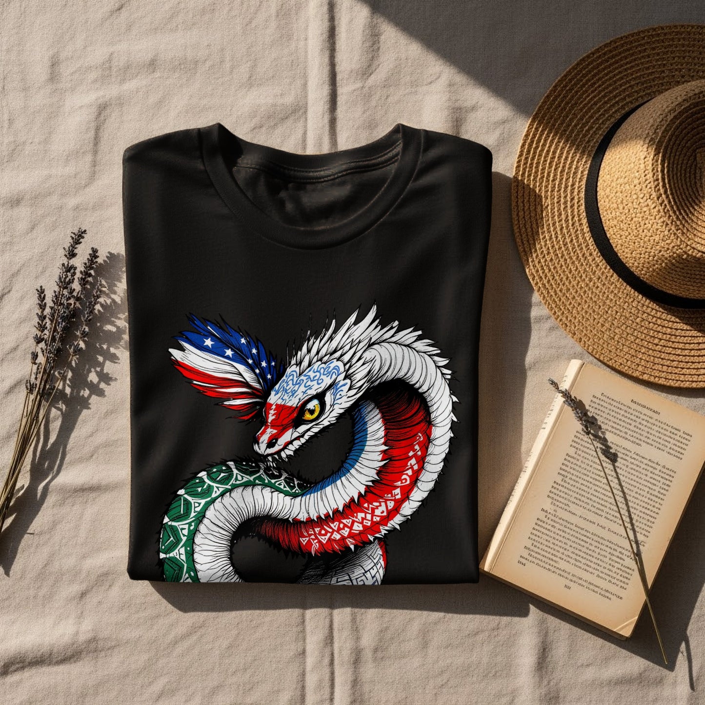 Patriotic Serpent Print Design Casual Fashion product