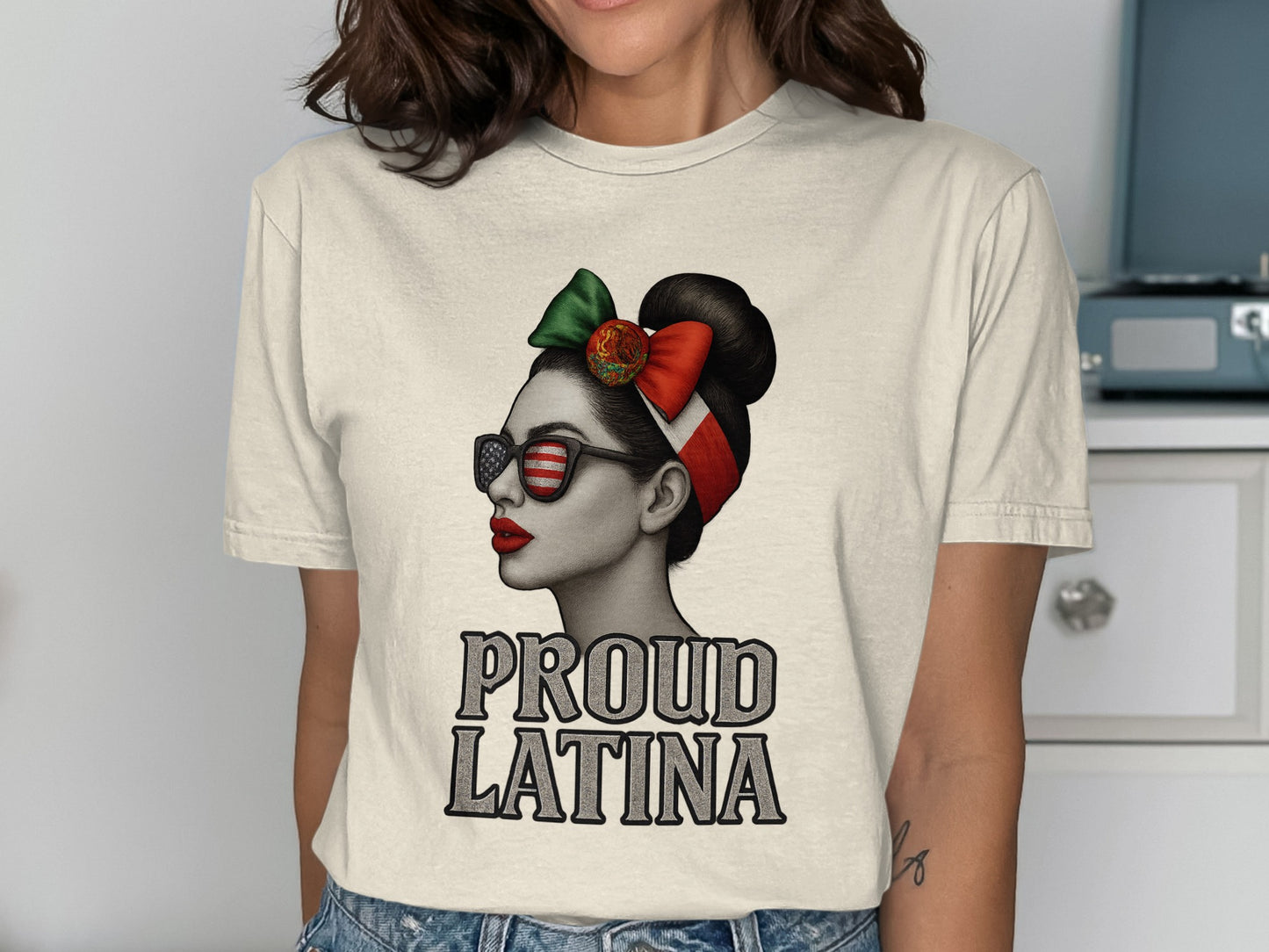 Proud Latina Graphic Tee for Women T-Shirt Product
