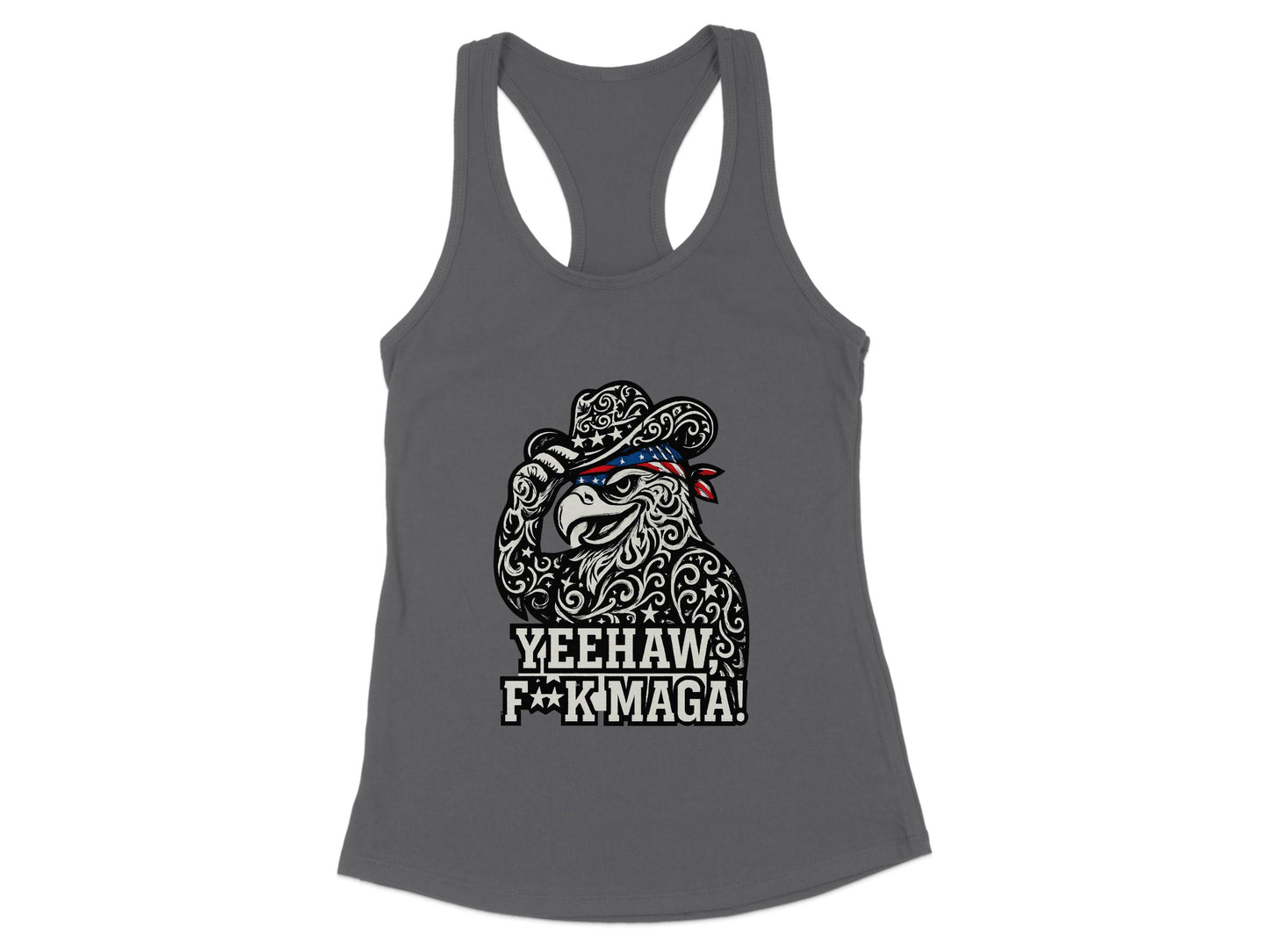 Yeehaw F*k Maga Bear Hat Graphic Tank Top product