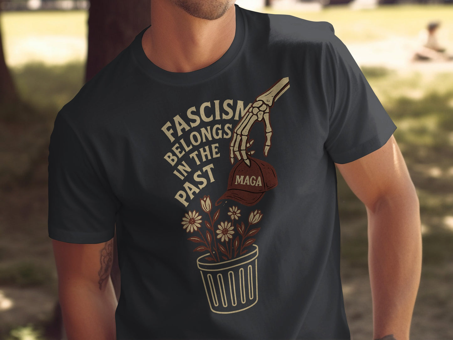 Fascism Belongs In The Past Unique T-Shirt product